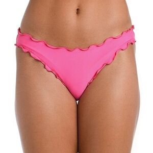 NEW Decree Pink ruffle cheeky bikini bottom